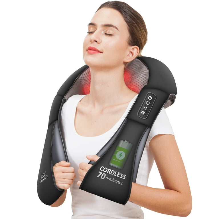  Snailax Cordless Massager - Shiatsu Neck and Shoulder