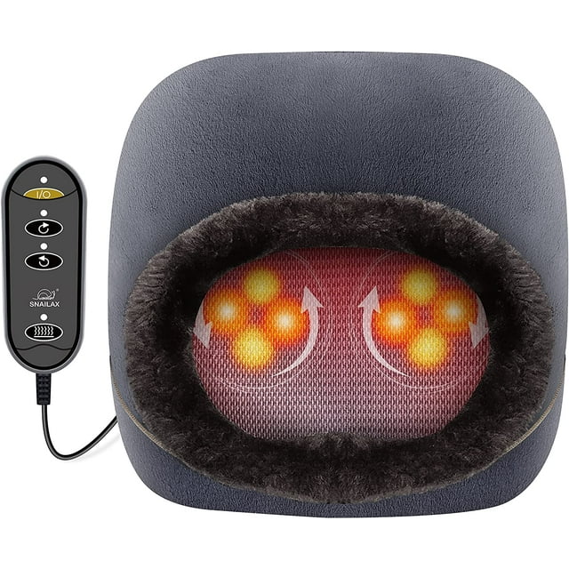 Snailax Foot Massager with Heat, 2in1 Shiatsu Gentle Foot and Back