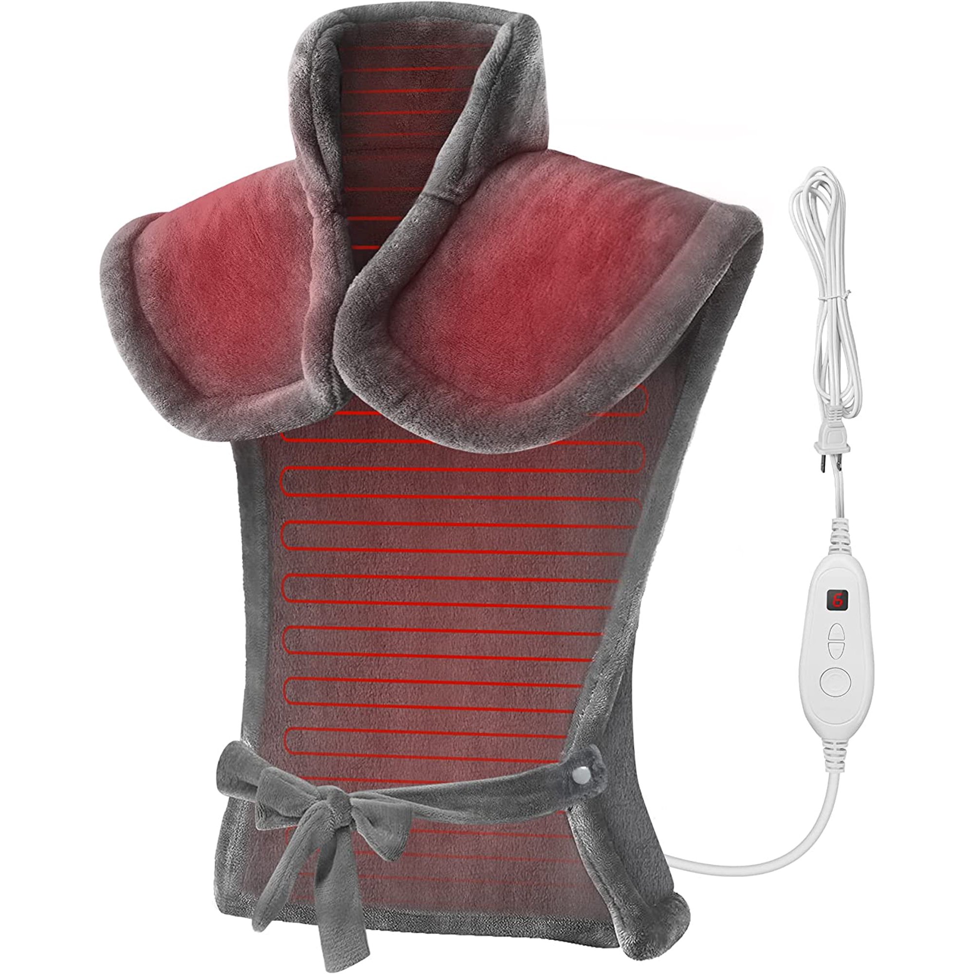 Heated Shoulder Wrap Brace,Portable Electric 3 Heating Setting Wireless