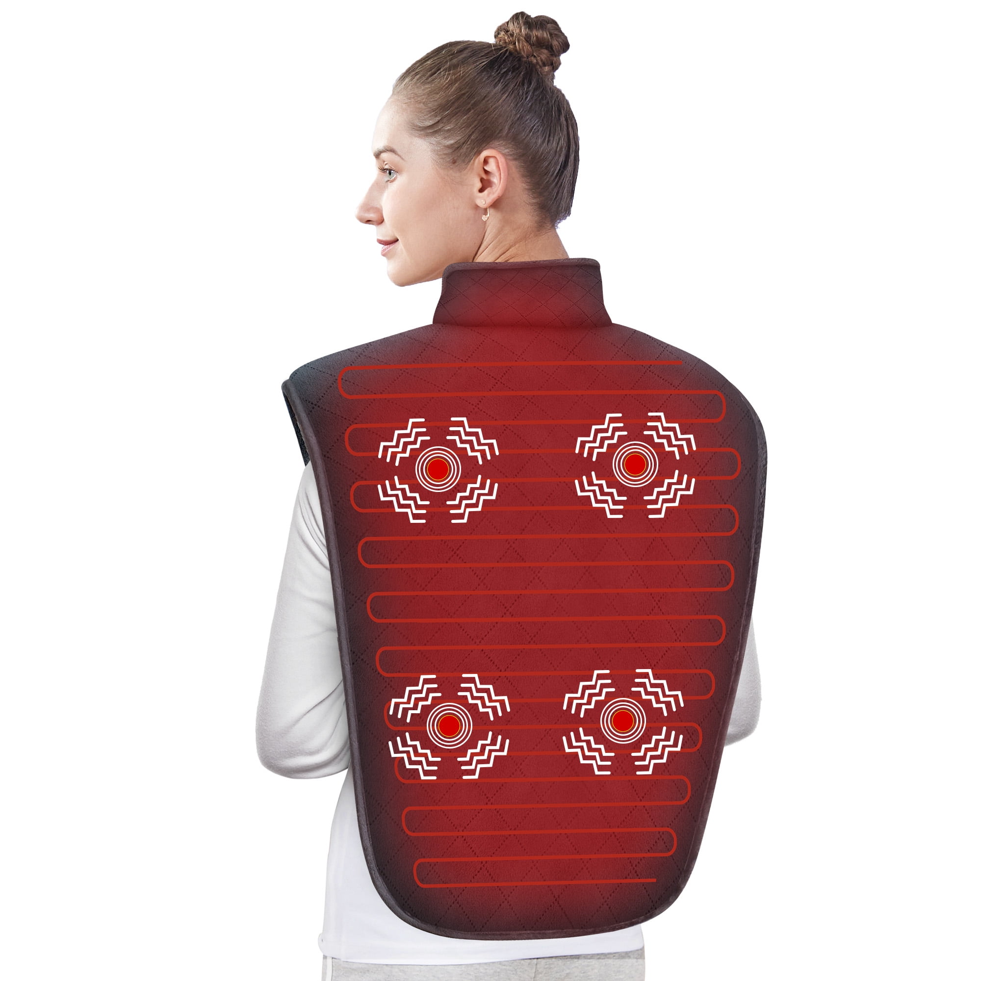 Snailax Heating Pad for Neck and Shoulders, Large Heat Pads for Back