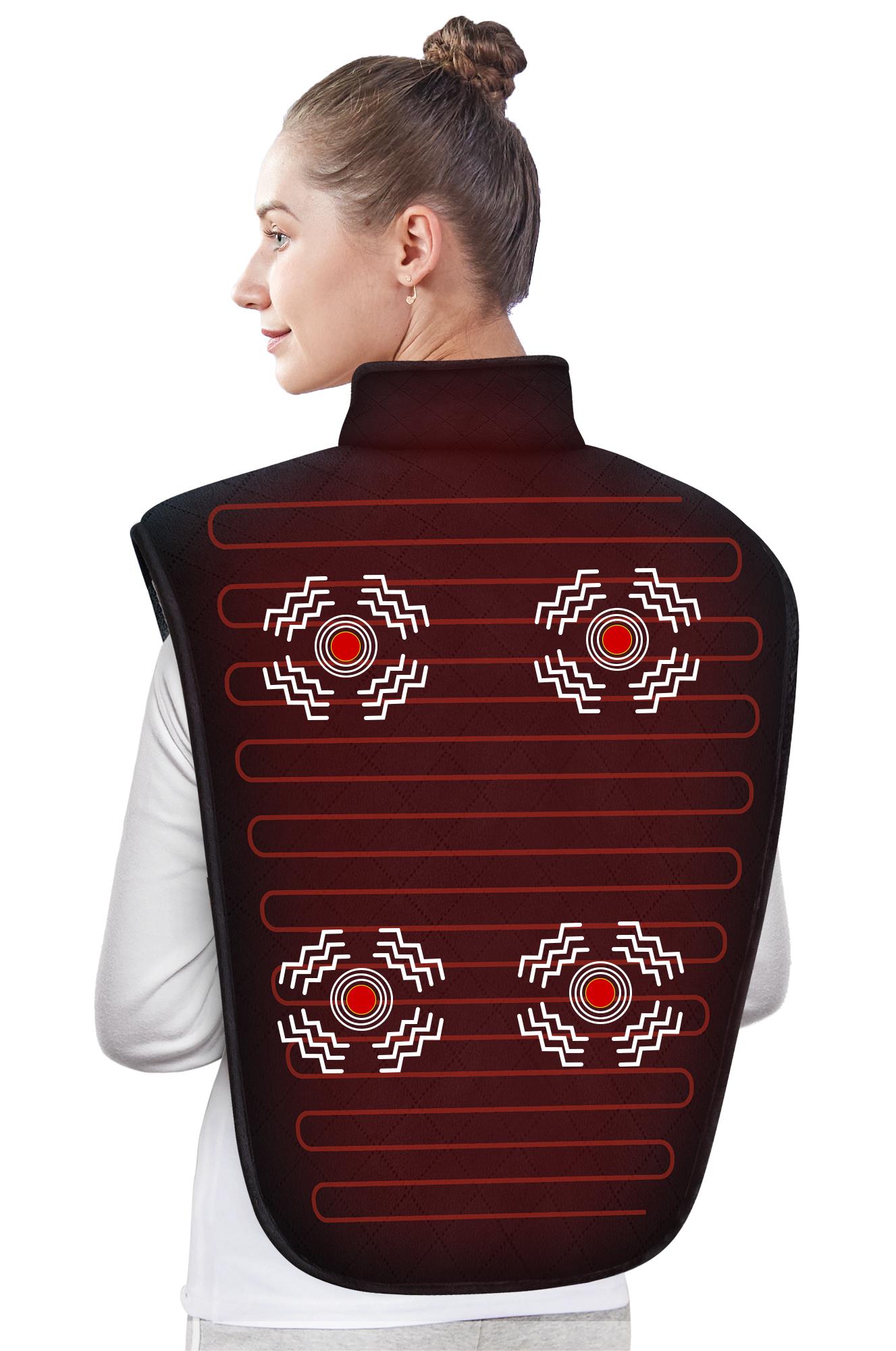 Conair HP08F Thermaluxe Massaging Heating Pad Soothing Heat And