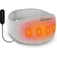 Snailax Massage Heating Pad for Back Pain Relief, Portable Waist Wrap with Adjustable Vibration