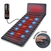 Snailax Memory Foam Massage Mat, Back Massage pad with Vibration Motors & Therapy Heating pad