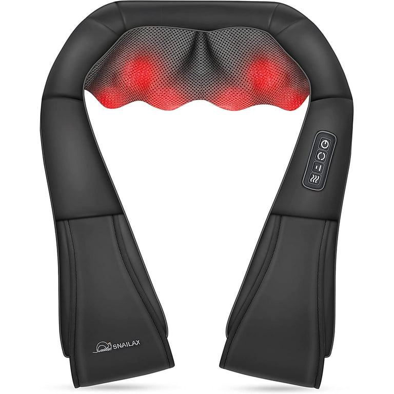 tricky taktik nationalsang Snailax Neck and Back Massager with Heat, Shiatsu Neck and Shoulder Massager  Pillow Deep Tissue Kneading, Gifts - Walmart.com