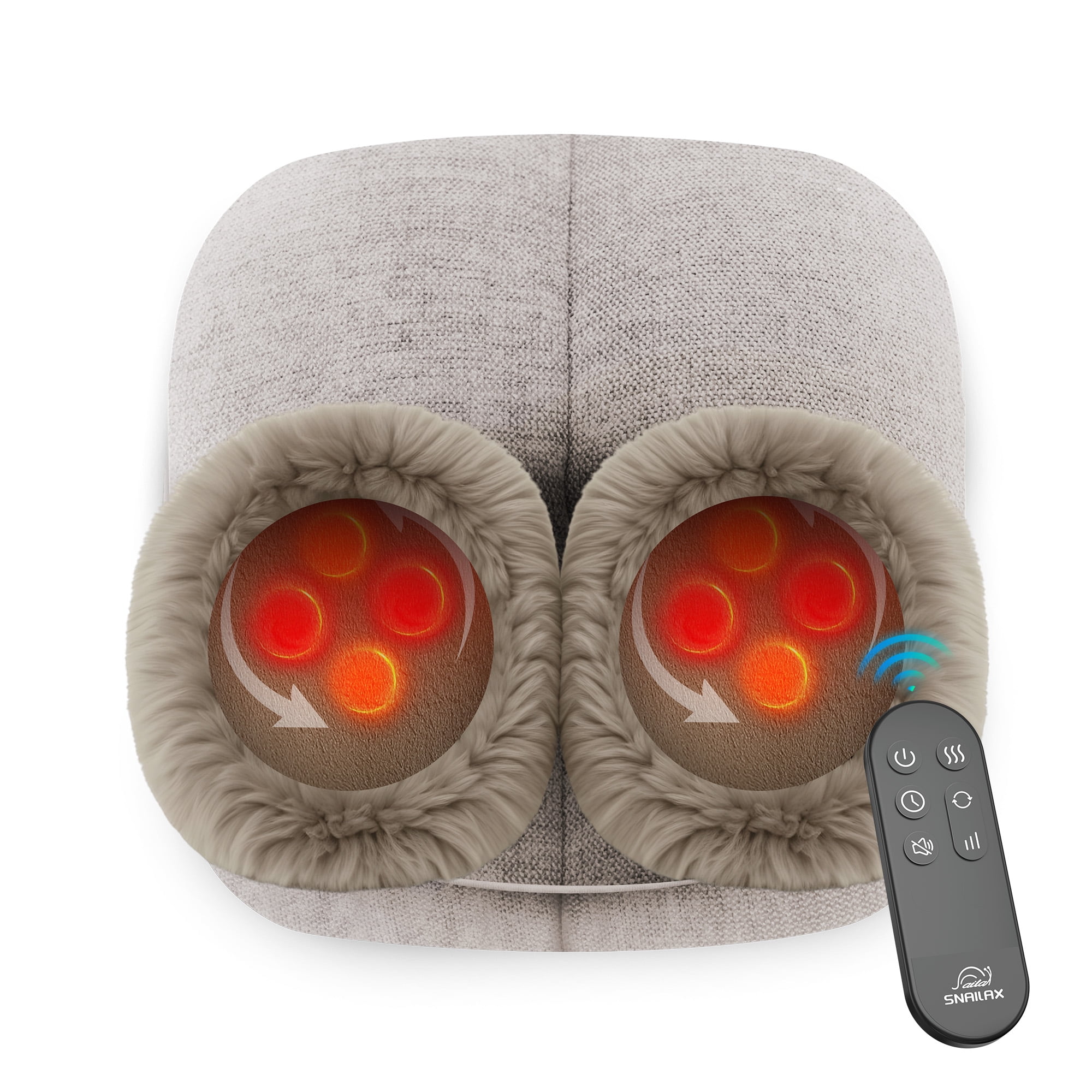 Snailax Shiatsu Foot Warmer 3-in-1 Back Massager, Kneading Foot