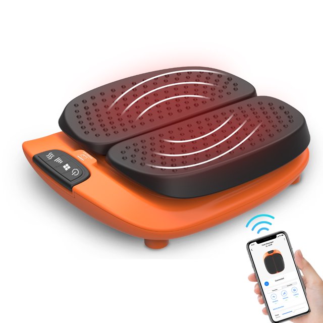 Snailax Vibration Foot Massager with Heat, Adjustable Foot Massager Machine with App Control