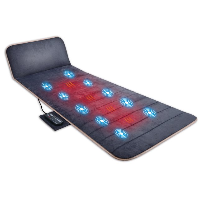 Snailax Vibration Massage Mat with Heat Pad , Full Body Massage pad