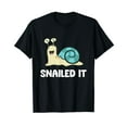 thumbnail image 1 of Snailed It Snail Black T-Shirt, 1 of 5