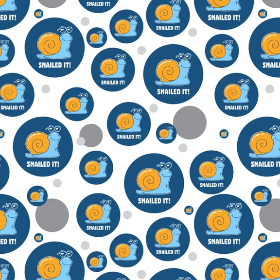 Snailed It Snail Nailed Funny Humor Premium Gift Wrap Wrapping Paper Roll