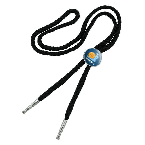 Snailed It Snail Nailed Funny Humor Western Southwest Cowboy Necktie Bow Bolo Tie