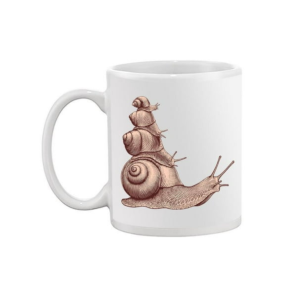 Snails Pyramid. Mug -Image by Shutterstock,