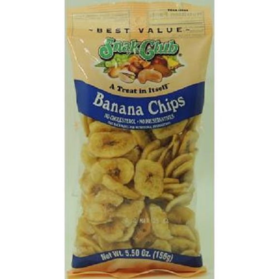 Snak Club Banana Chips, 5.5 Ounce (Pack of 6)