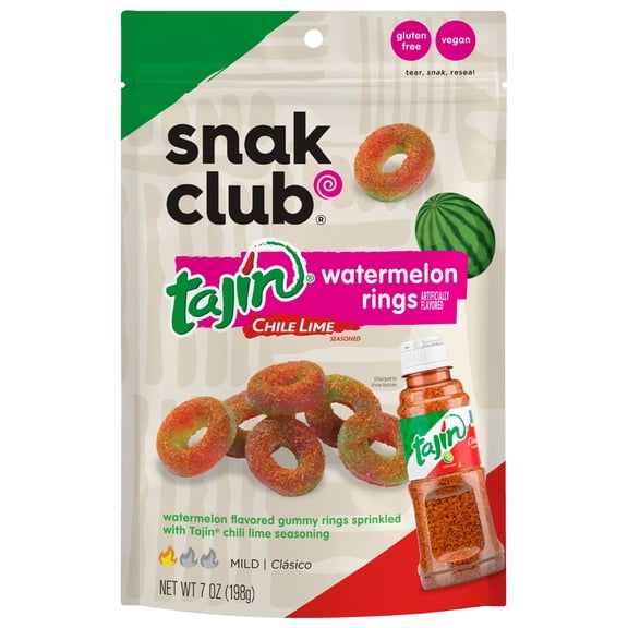 Snak Club Tajin Watermelon Rings 7oz