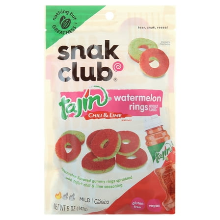 Snak Club Tajin Watermelon Gummy Rings