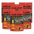 thumbnail image 1 of Snak Club x Hot Ones Tangy Chili Snack Mix, Mild Spicy Snacks with Peanuts, Pretzels, Sesame Sticks, Toasted Corn & Cashews, Inspired by Hot Ones Hot Sauce, 4.5 oz Resealable Bag (6 Count), 1 of 1