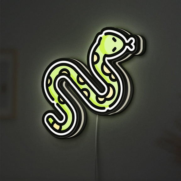 Snake 3D Novelty Light Box for Nature Retreats, Forest Themed Decor, Ideal for Wildlife Watchers (Width 12 inch, 30cm)