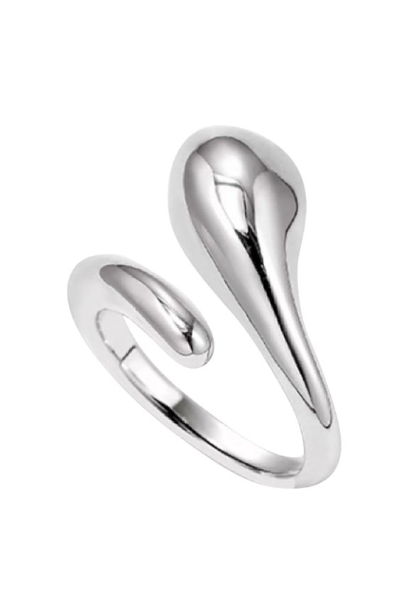 Snake Adjustable Rings Fashion Jewelry, Copper Material, Silver Color, One Size, Silver Stainless Steel Jewelry Rings for Women