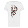 thumbnail image 1 of Snake And Bones Design T-Shirt Men -Image by Shutterstock, Male x-Large, 1 of 2