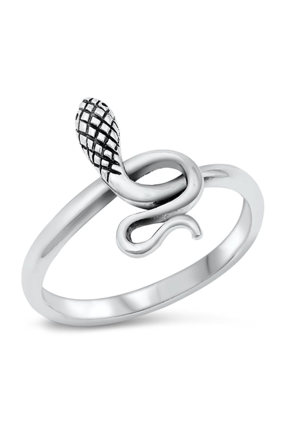 Snake Animal Coil Knot Ring .925 Sterling Silver Band Jewelry Female Male Unisex Size 4