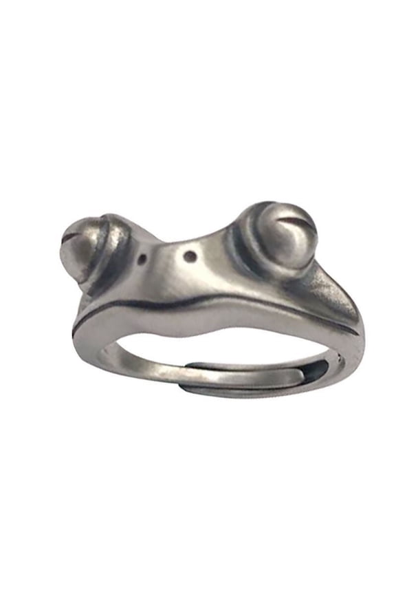 Vintage Animal Rings Punk Frog Ring Snake Ring Alloy Metal Electroplated Retro Rings Fashion Jewelry for Men and Women