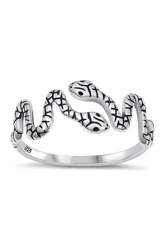 Snake Animal Wrap Thumb Ring .925 Sterling Silver Band Jewelry Female Male Unisex Size 7