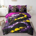 thumbnail image 1 of Snake Bedding Set Full Size, 3D Snake Scales Comforter Set, Jungle Safari Animal Print (Comforter+Fitted+Flat Sheet+2 Pillowcases+2 Throw Pillow Covers) 7 Pieces Bed Set, 1 of 5