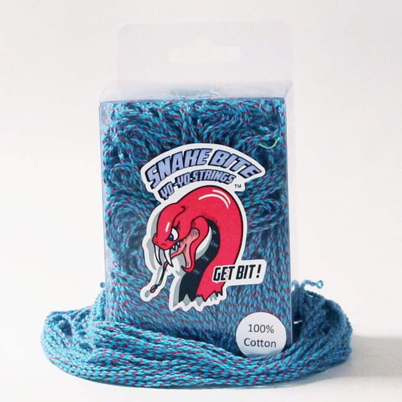 Snake Bite Yo-Yo Strings - 100% Cotton Strings - Blue Blood - 100 PACK