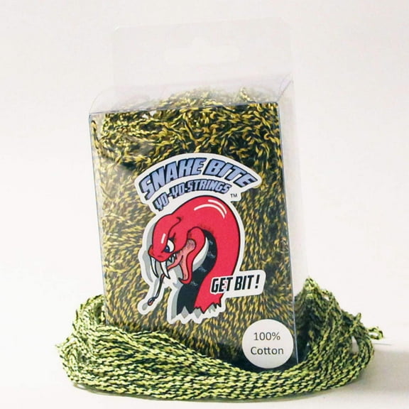 Snake Bite Yo-Yo Strings - 100% Cotton Strings - Snake Bite-Yellow Jacket- 100 Pack