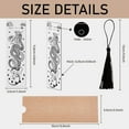 thumbnail image 1 of Snake Book Mark Skull Book Markers Transparent Acrylic Rectangle Holiday Star Monty Python Eclipse Decoration Bookmark with Tassel for Reading Teacher Student 4.6 x 1.3 Inch, 1 of 8