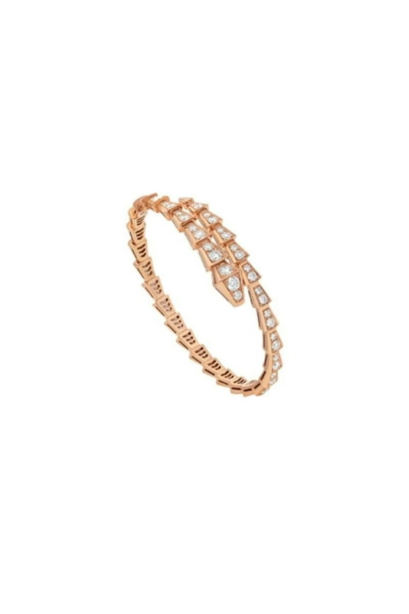 Snake Bracelet Moissanite Bracelet 7 inch 18K Gold Plated Gifts for Women Girls Luxury Jewelry Fine Medusa Bracelet