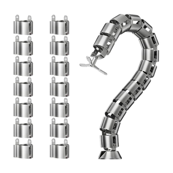 Snake Cable Organizer Tray Flexible Snake Cable Management Tube Adjustable Cable Spine Cord Organizer Enduring