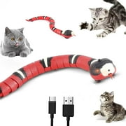 Snake Cat Toy,Electric Snake Electronic Smart Sensing Pet Cat Toy for Sensing and Obstacle Avoidance Function,Interactive Snake Toy for Cat