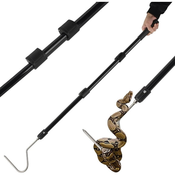 Snake Catching Hook Grabber Tool for Safe Snake Efficient Handling Moving Remove Control Capture Release Trapping Feeding