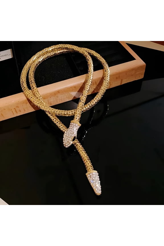Snake Chain Necklace for Women, Flexible Twisty Multi-purpose Necklace Punk Choker Jewelry