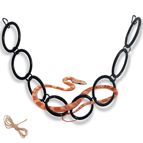 Snake Climbing Chain Terrariums Accessory Encourages Climbing Behavior Safe Metal Fasteners Reptiles Habitats Enrichment