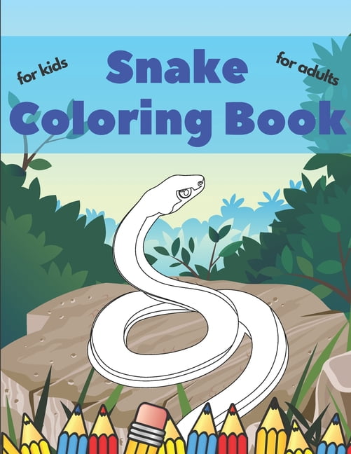 Snake Coloring Book : Stress Relieving Beautiful Inspirational Motivational Designs For Kids Teens Tweens & Adults Relaxation (Paperback)
