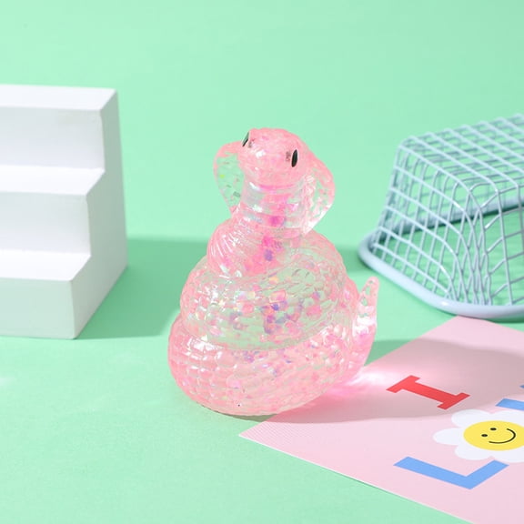 Snake Comfortable Squishy Cube Toys, Anxiety Relief Sensory Balls, Slow Rising Stress Cube, Lovely Easter and Birthday Gifts for Office Use