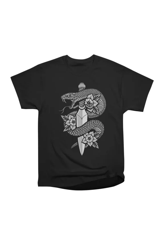 Snake Dagger T-Shirt Tee Gift For Him Merch For Her Apparel For Friend