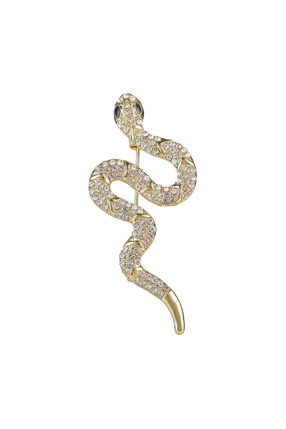 Snake Designs Metal Brooch Modern Snake Pattern Brooch Laple Pin Jewelry Perfect for Party Wear Gatherings