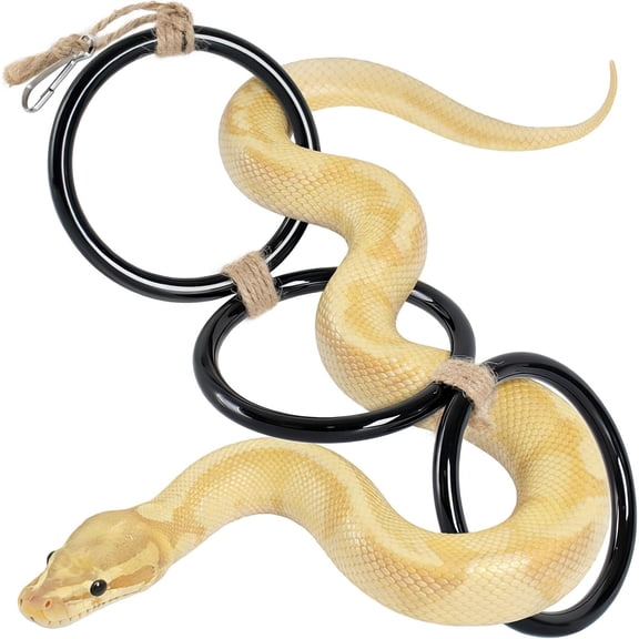 Snake Enrichment Climbing Ball Python Tank Accessories Black 4.316.9in