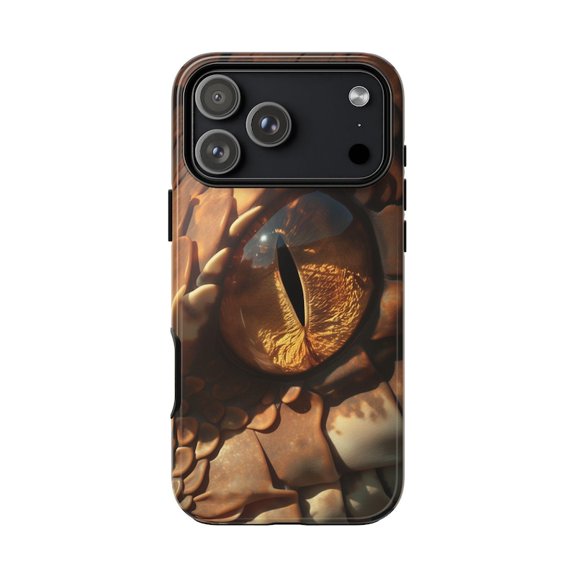 Snake Eye Amber Macro Photography Case with iPhone 17 to 11 Pro Max