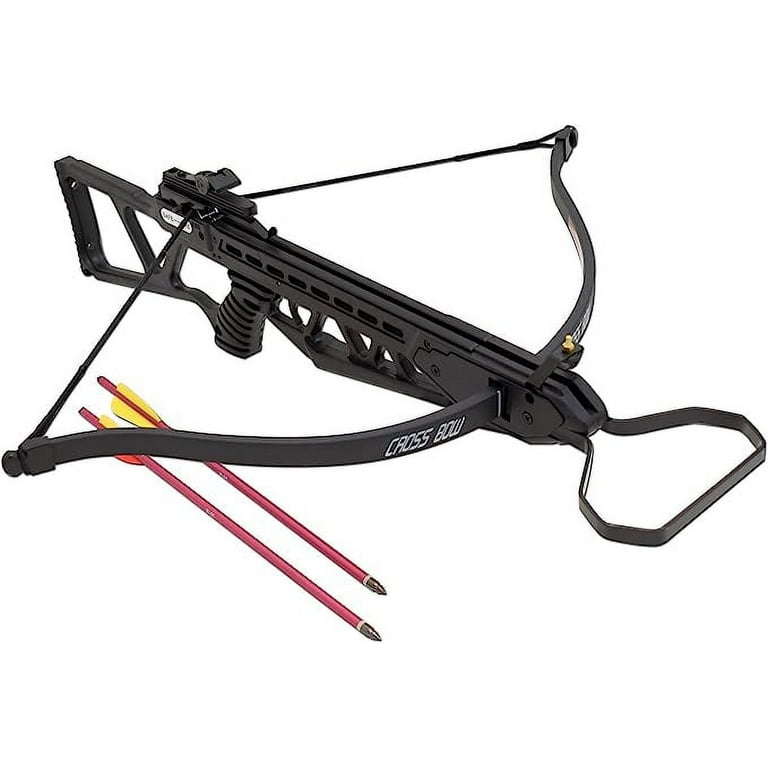 Snake Eye Tactical Black Recurve Crossbow Archery Hunting Gun 120 lb Draw  Weight with 2 Bolts 