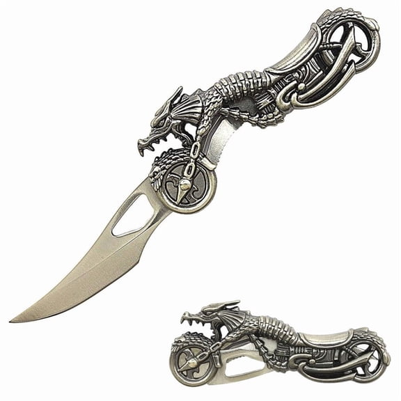 Snake Eye Tactical Dragon Motor Cycle Manual Folding Knife