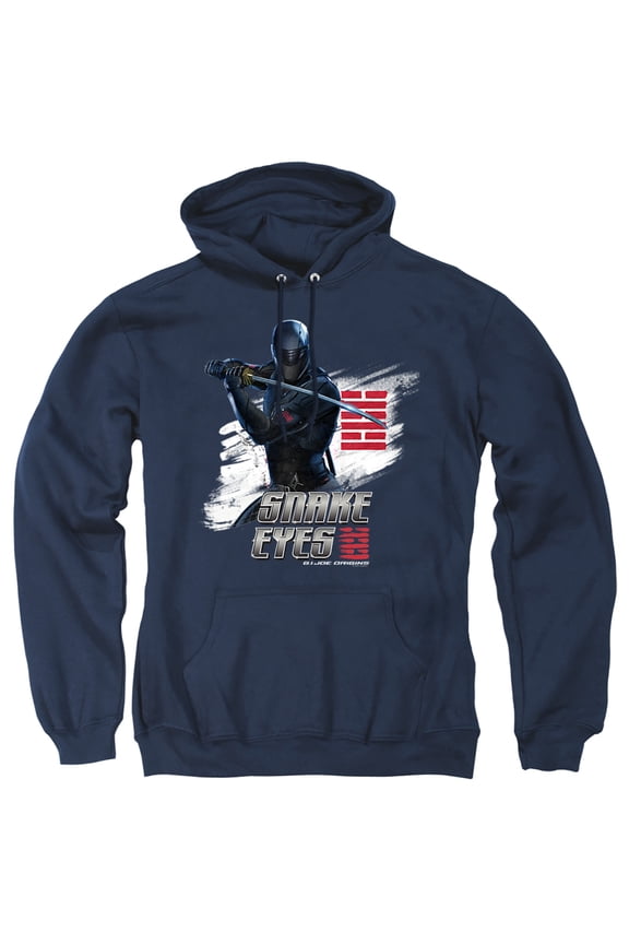Snake Eyes: G.I. Joe Origins Snake Eyes Brush Unisex Adult Pull-Over Hoodie, Snake Eyes Brush, 2X-Large