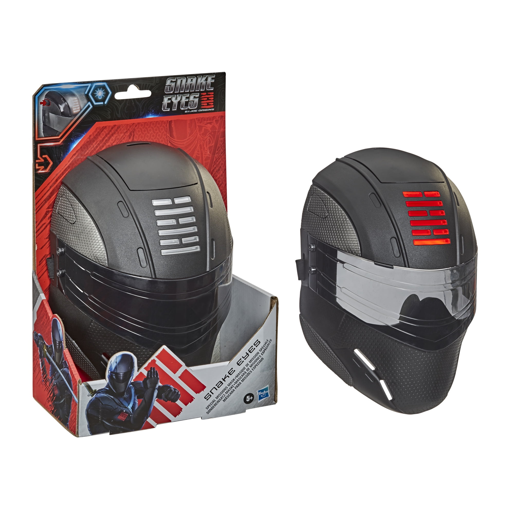 Snake Eyes G.I. Joe Origins Snake Eyes Special Missions Mask Roleplay Item with Lights