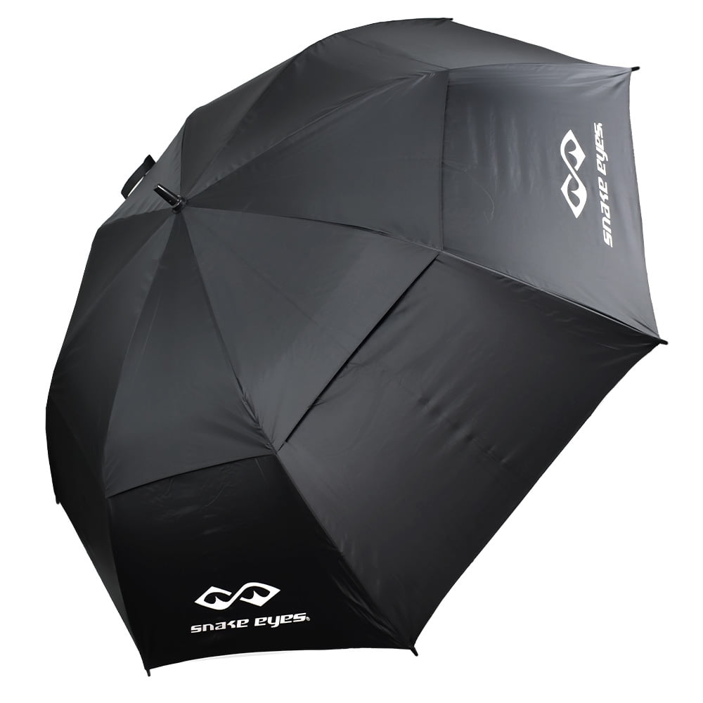 Snake Eyes Golf 68" Double Canopy Umbrella Black