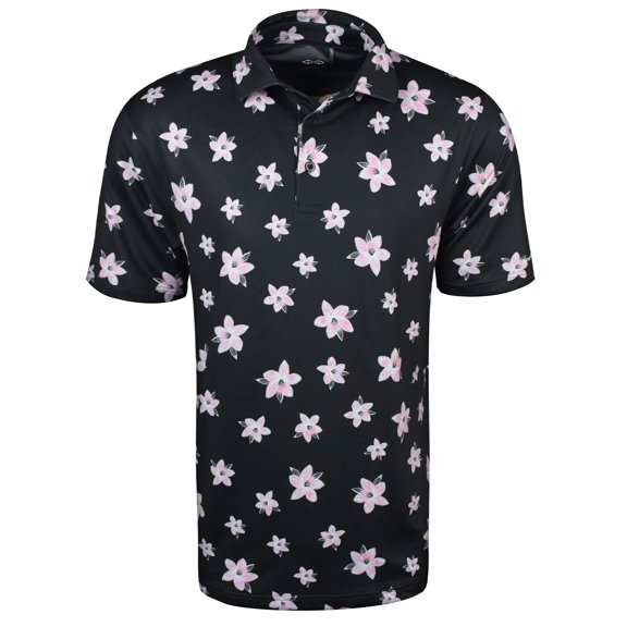 Snake Eyes Golf Azaleas Polo Black Extra Large