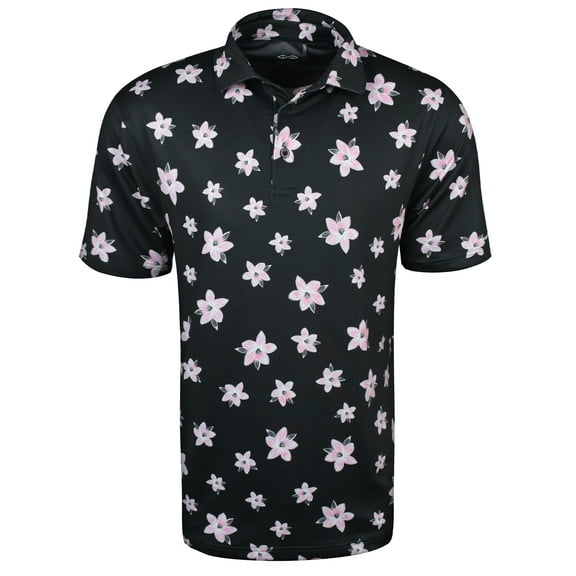 Snake Eyes Golf Azaleas Polo Black XXXL