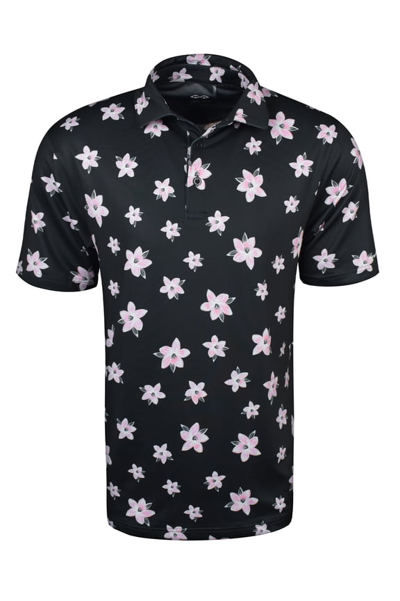 Golf Azaleas Polo Black XXXL