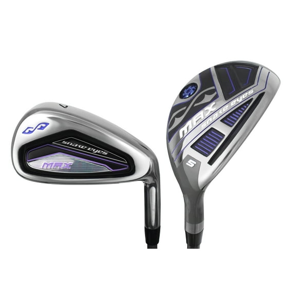 Snake Eyes Golf Ladies MAX Combo Irons 5/6 Hybrids, 7-PSW/SW